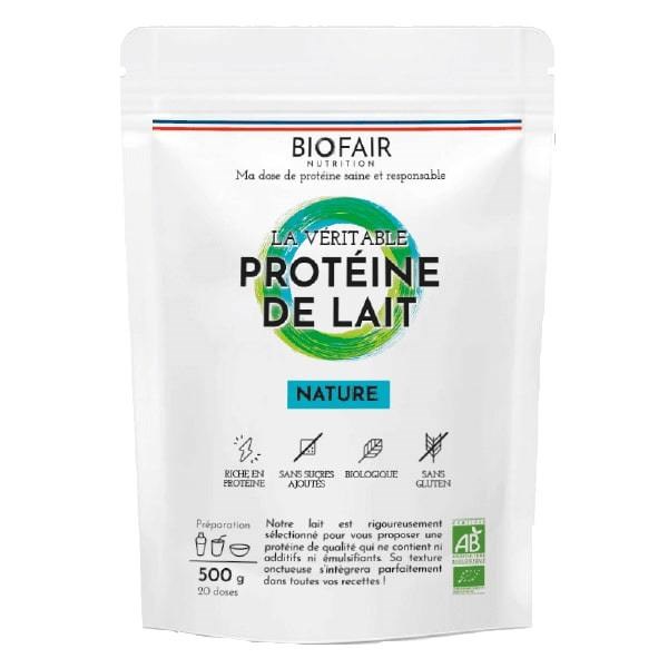 Biofair Nutrition - Protéine de lait nature - 500g