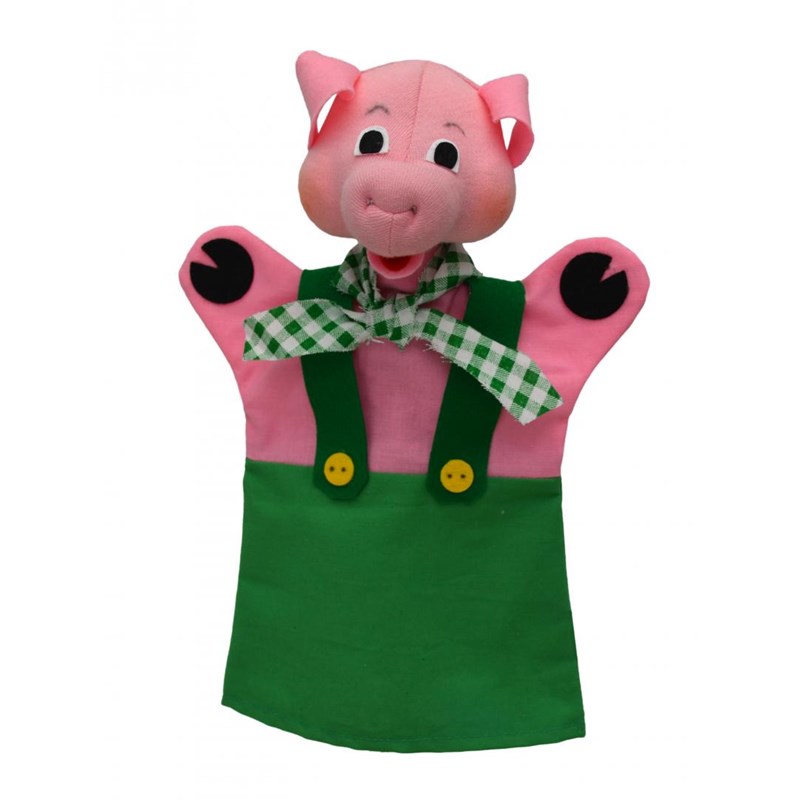 Marionnette petit cochon vert