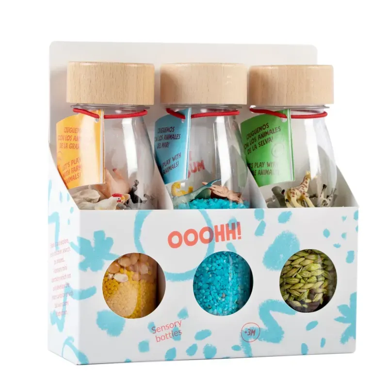 3 bouteilles sensorielles nature (Petit Boum) - Image 1
