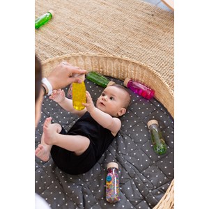 Bouteille sensorielle float jaune