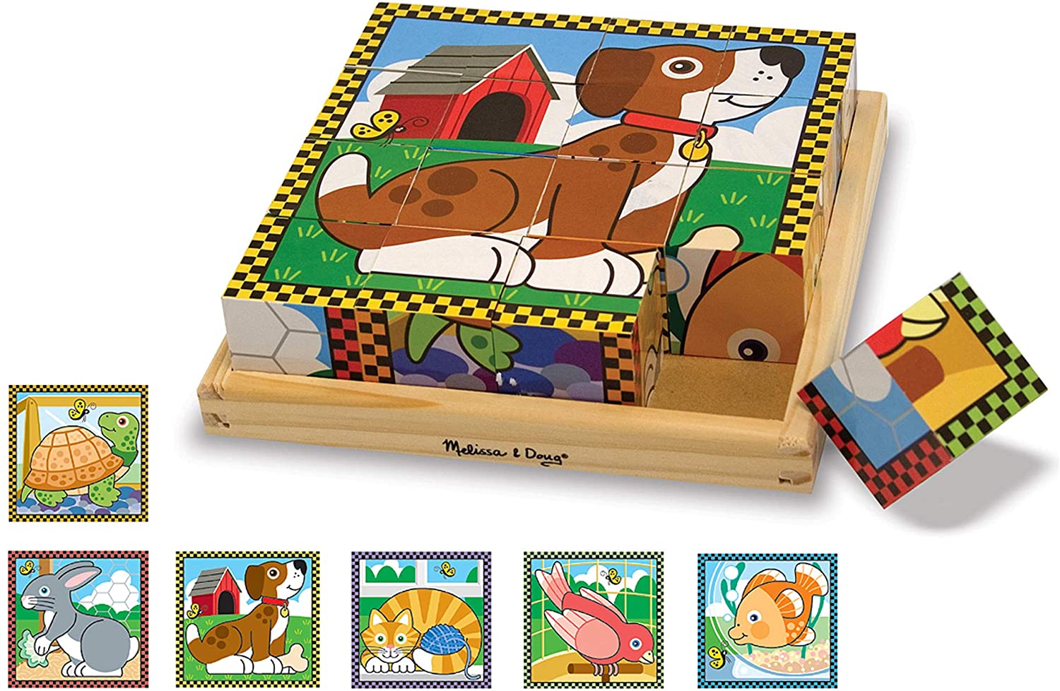 Ensemble de 6 puzzles en bois animaux Stillcool pour enfants de 2