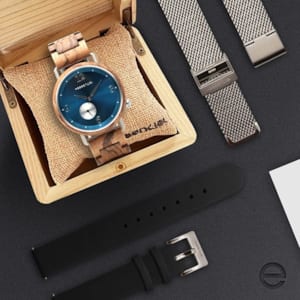 Coffret Cadeau Montre Homme Tempreaux Avec Boîte De Conservation NEUF - Marron/Beige, Sans Pierre