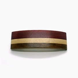 Barrettes marqueterie  en bois
