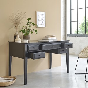 Bureau en bois de manguier noir