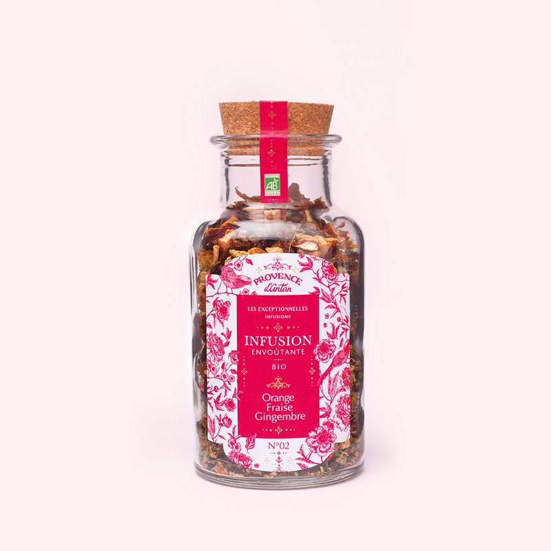 Infusion envoûtante orange fraise gingembre bio* - 70g