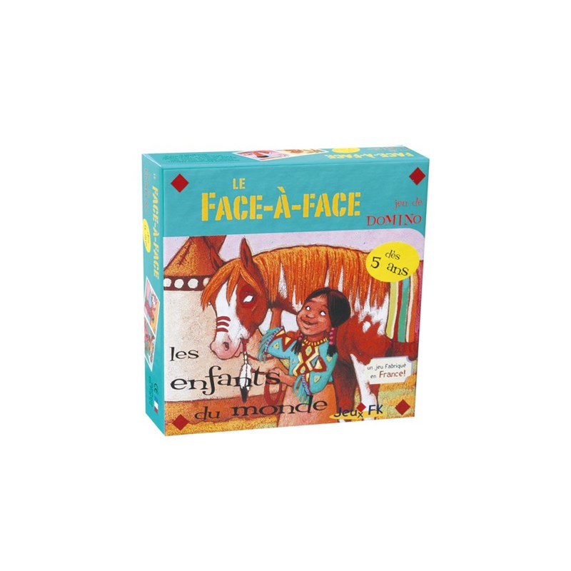 Domino face à face enfants du monde