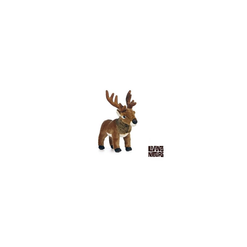 Peluche cerf élaphe 32 cm