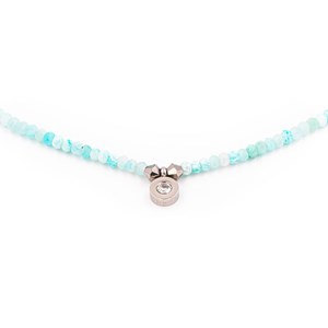 Collier lumia en pierres d'amazonite