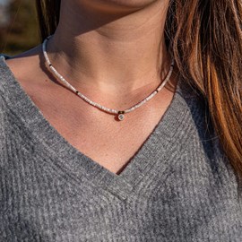 Collier lumia en pierres de lune