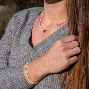 Collier lumia en pierres de lune