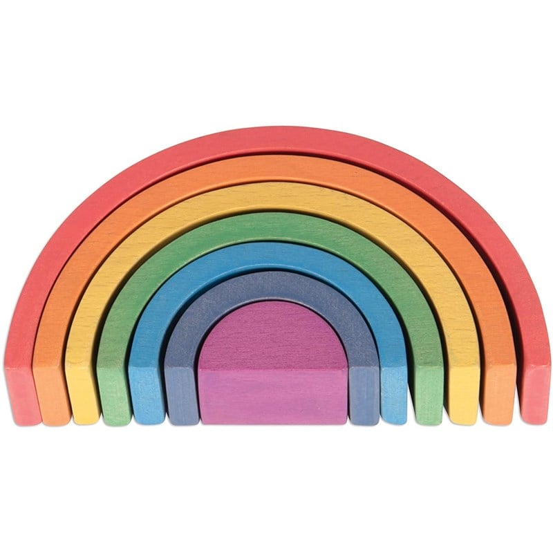 Petit arc-en-ciel en bois (Tickit) - Image 1