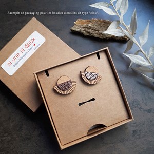 Puces d'oreilles aztèque bleu pétrole