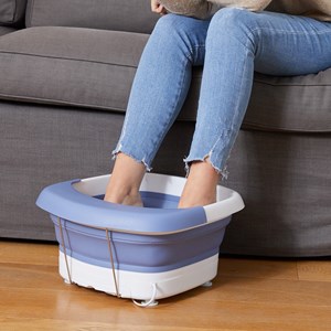 Bain de pieds chauffant massant pliable