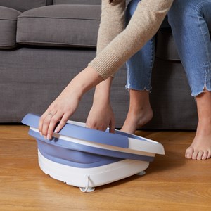 Bain de pieds chauffant massant pliable