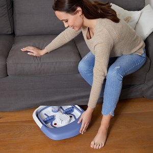 Bain de pieds chauffant massant pliable