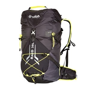 Sac à dos raid 38 litres noir et jaune