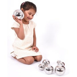 Balles sonores réfléchissantes argent?