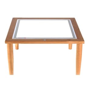 Table lumineuse en bois