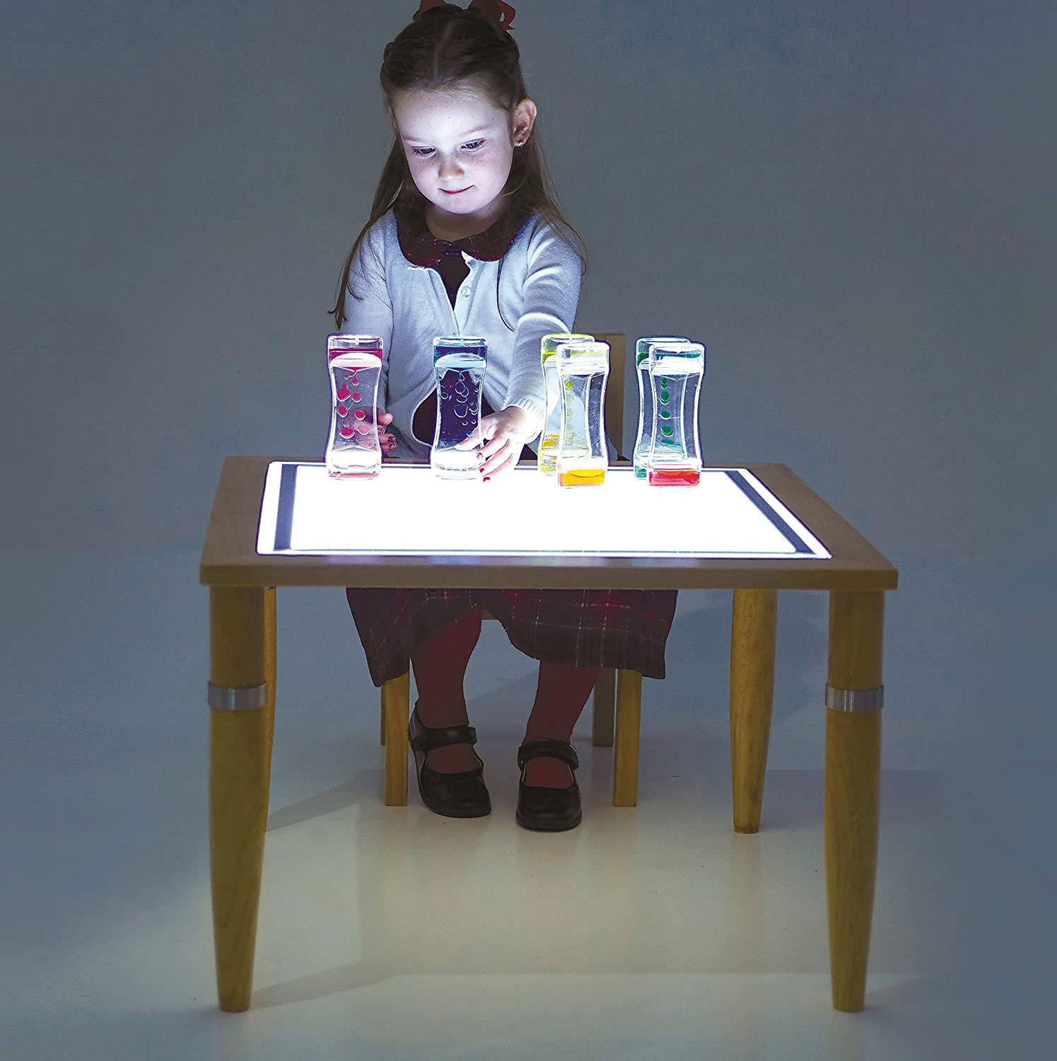 Table lumineuse blanche et polyvalente