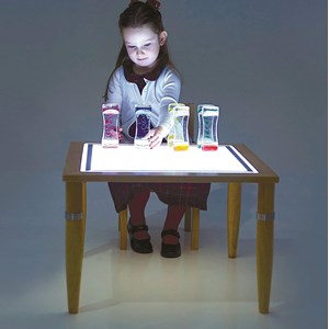 Table lumineuse en bois