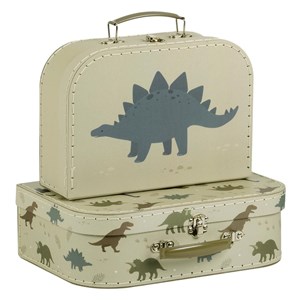 Lot de 2 valisettes - dinosaure -