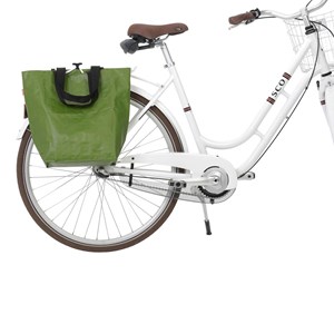 Sacoche vélo porte-bagages - 18 l - vert