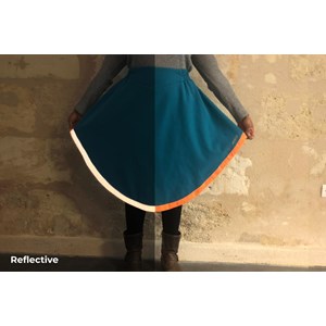 Holly sur-jupe hiver vélo - xs-s - bleu