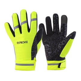 Gants fluos réfléchissants - l - jaune
