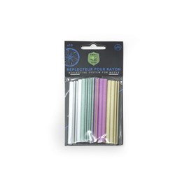 12 réflecteurs rayons vélo - arc-en-ciel