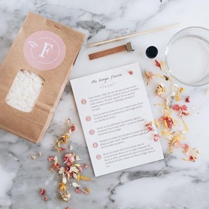 Kit diy bougie fleurie lavandes et delph
