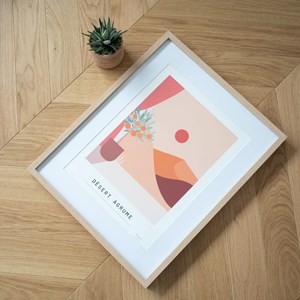 Affiche désert agrume