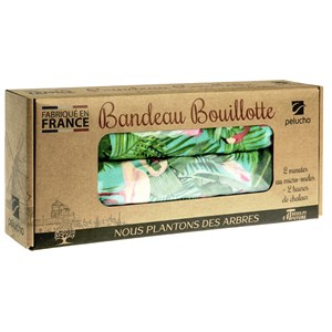 Bouillotte tour de cou tropical vert