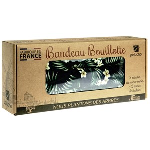 Bouillotte tour de cou tropical noir