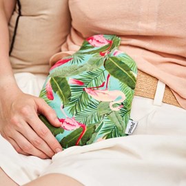 Bouillotte micro-ondes tropical vert