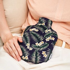 Bouillotte micro-ondes tropical noir