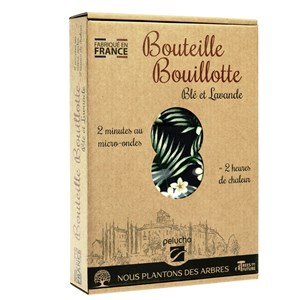 Bouillotte micro-ondes tropical noir