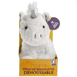 Bouillotte déhoussable licorne