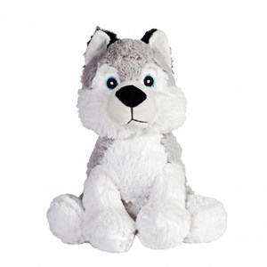 Peluche bouillotte déhoussable husky