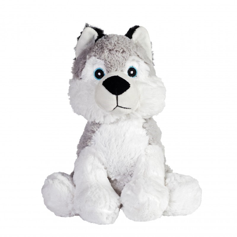 Peluche bouillotte déhoussable husky