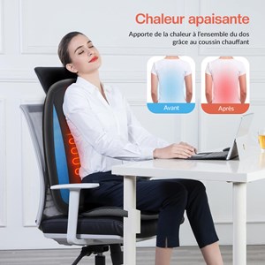 Dossier massant chauffant shiatsu 2606mc