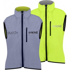 Gilet réversible fluo-réflect femme - xs