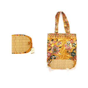 Sac yoga eco-cabas jaune