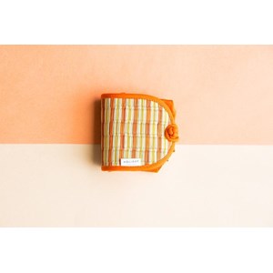 Sac yoga striped eco-cabas orange