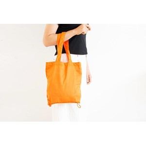Sac yoga striped eco-cabas orange
