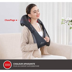 Masseur shiatsu chauffant nuque / épaule