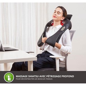Masseur shiatsu chauffant nuque / épaule