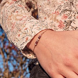Bracelet piana en pierres tourmaline