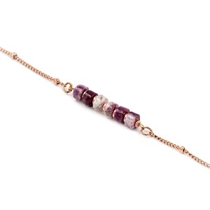 Bracelet piana en pierres tourmaline