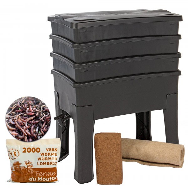 Ferme du Moutta - Worm café 3 plateaux + 1 kg de vers
