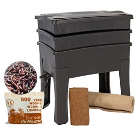 Worm café 2 plateaux + 250g de vers